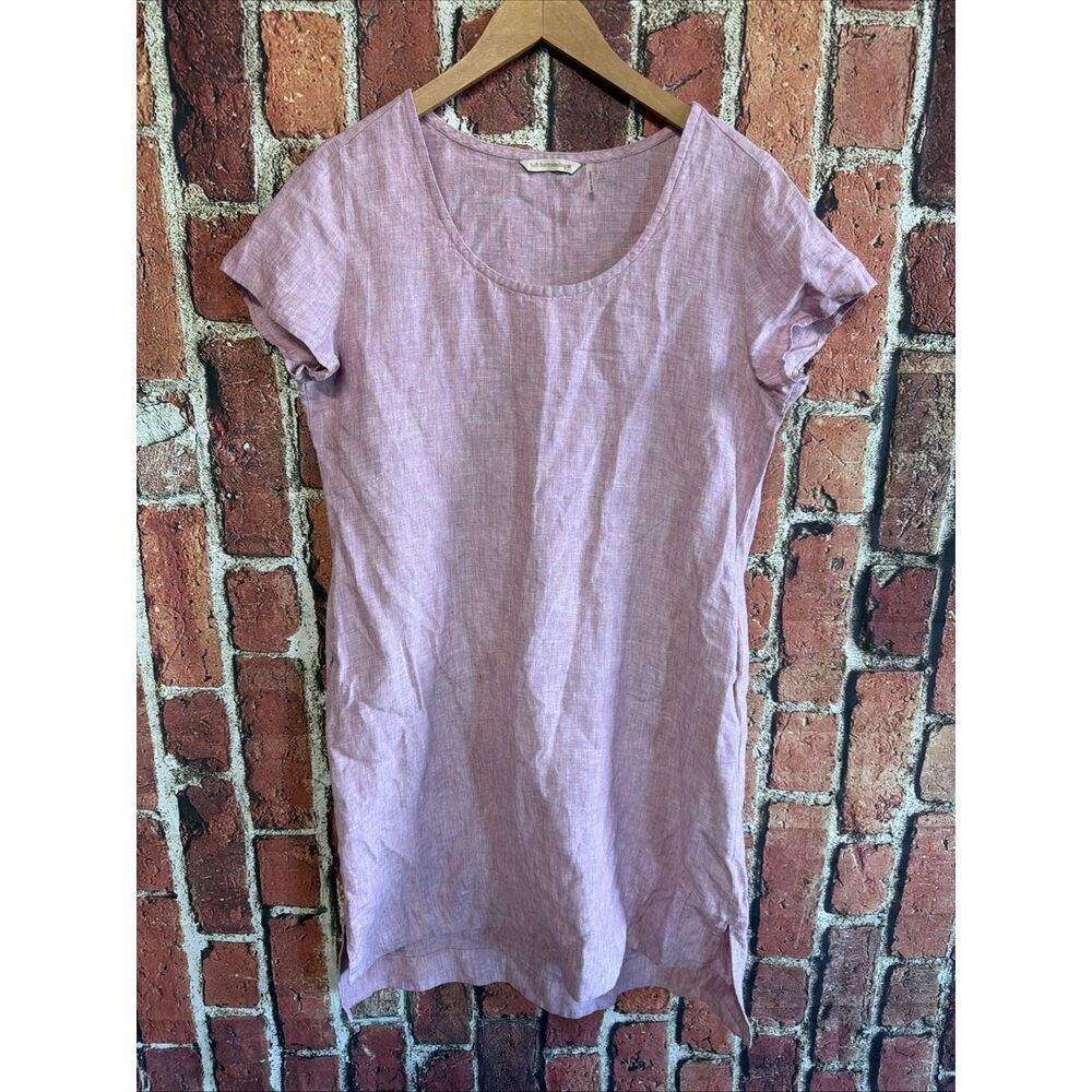 Soft Surroundings 100% Linen Dress Pink Small Womens